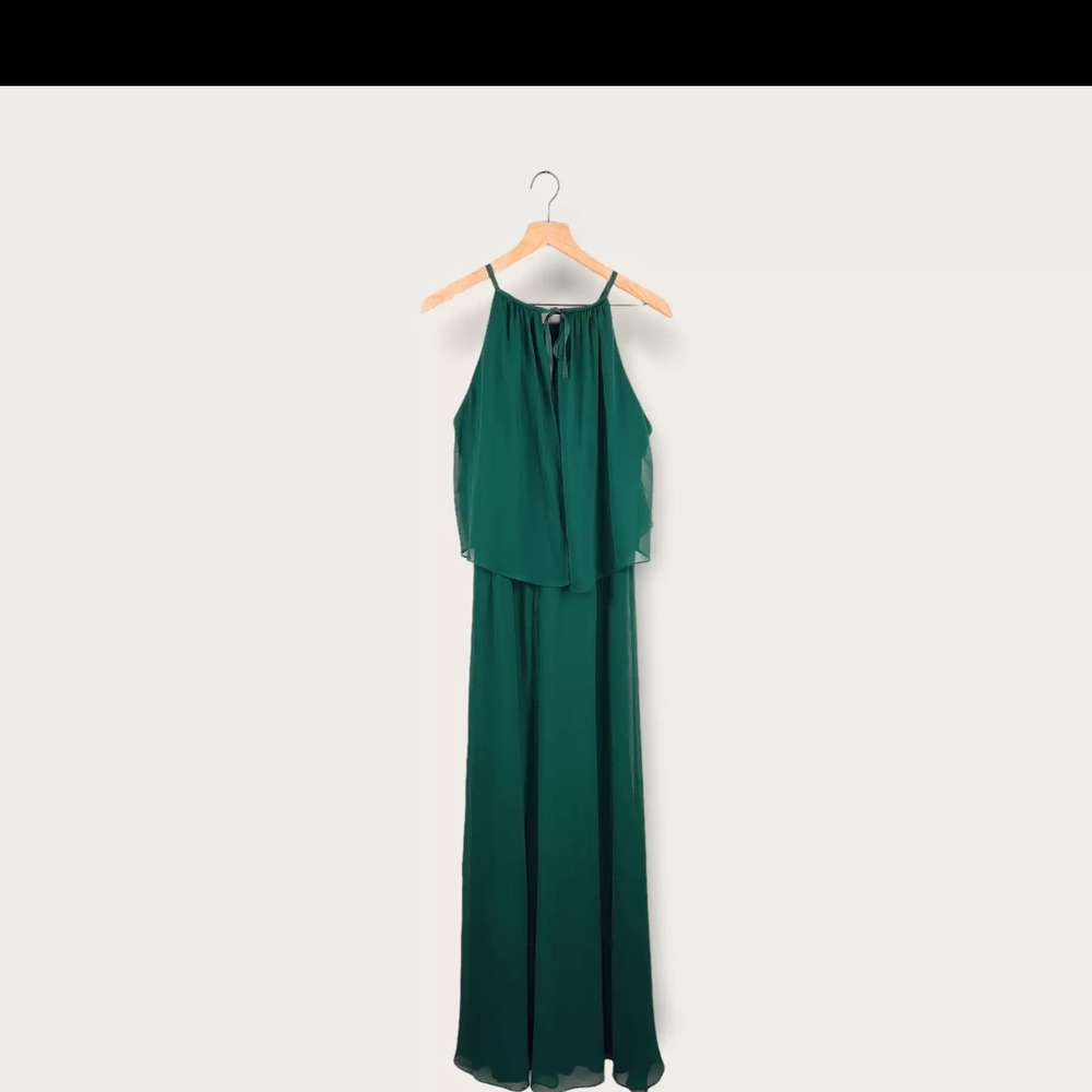 Juniper Green David's Bridal Bridesmaid Dress